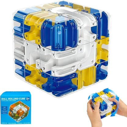 Ball Rolling Cube | 3D Rolling Ball Maze Cube Puzzle