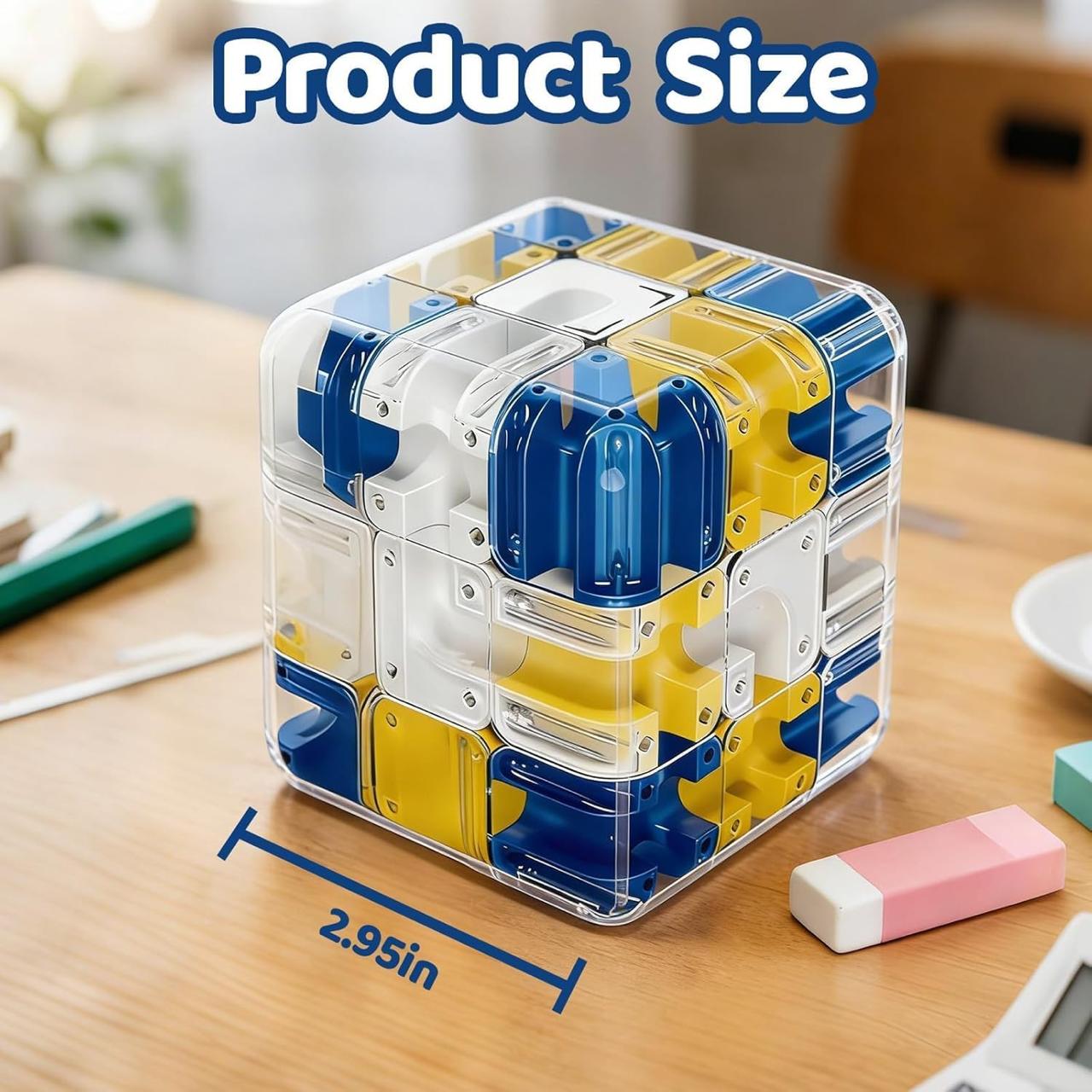 Ball Rolling Cube | 3D Rolling Ball Maze Cube Puzzle