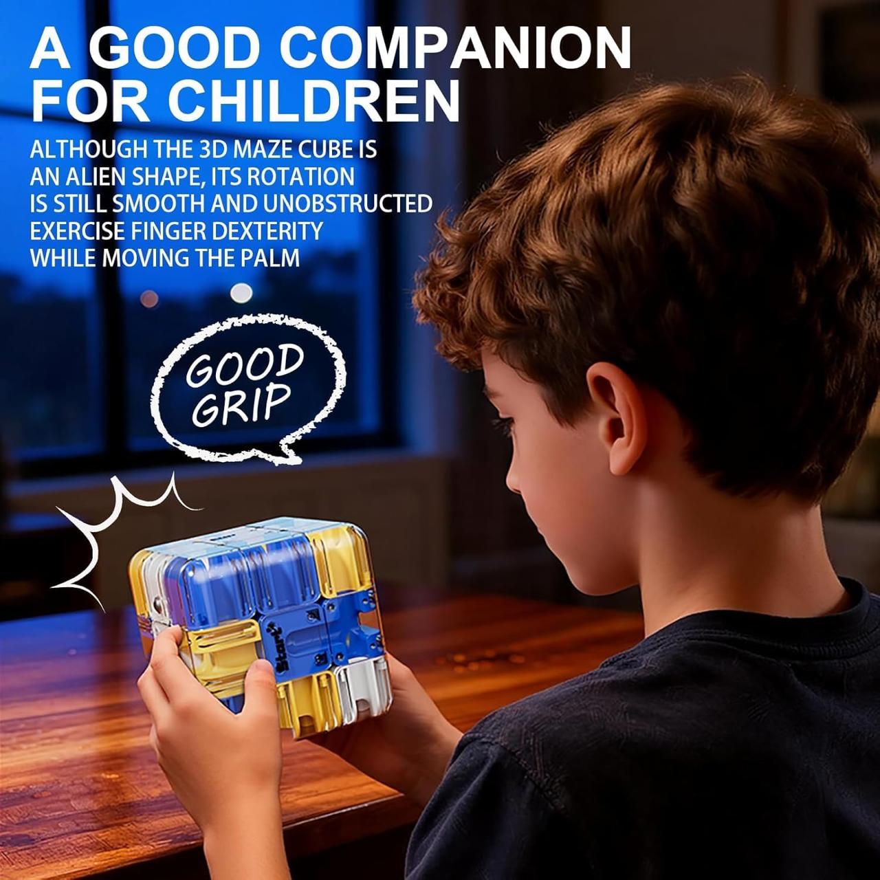 Ball Rolling Cube | 3D Rolling Ball Maze Cube Puzzle